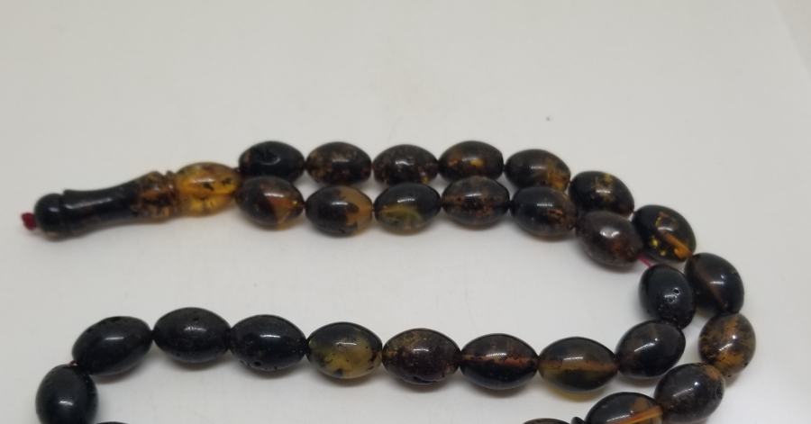 BAYBURT KEHRİBARINDAN YAPILMIŞ 33LÜ TESPİH