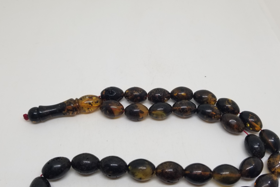 BAYBURT KEHRİBARINDAN YAPILMIŞ 33LÜ TESPİH