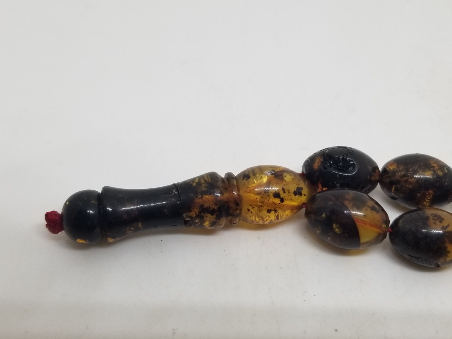 BAYBURT KEHRİBARINDAN YAPILMIŞ 33LÜ TESPİH