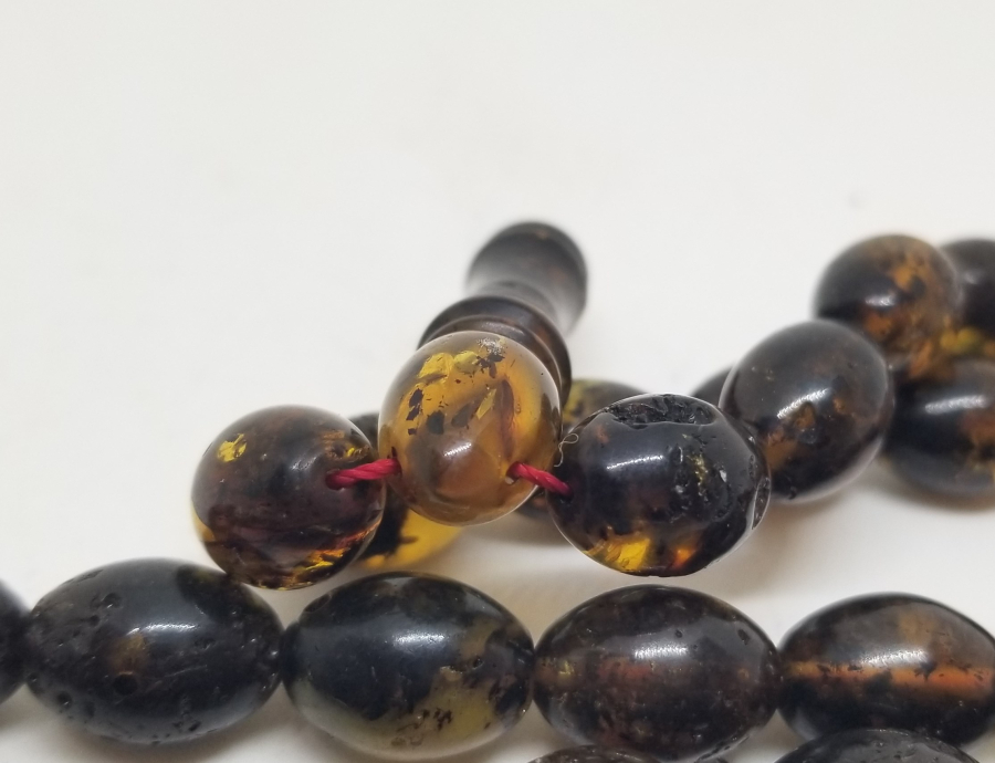 BAYBURT KEHRİBARINDAN YAPILMIŞ 33LÜ TESPİH