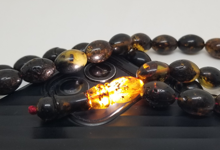 BAYBURT KEHRİBARINDAN YAPILMIŞ 33LÜ TESPİH