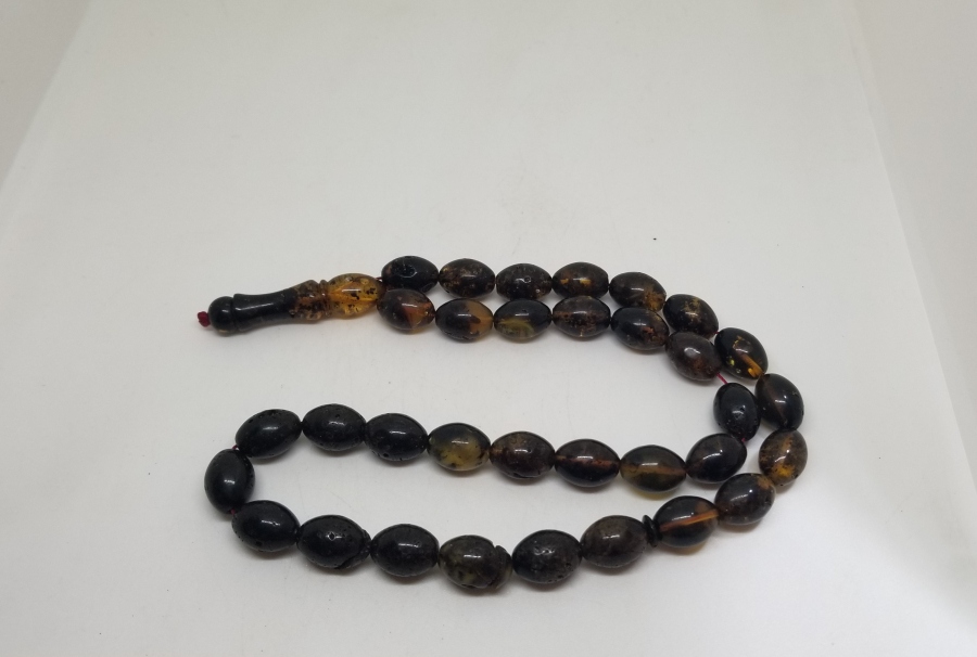 BAYBURT KEHRİBARINDAN YAPILMIŞ 33LÜ TESPİH