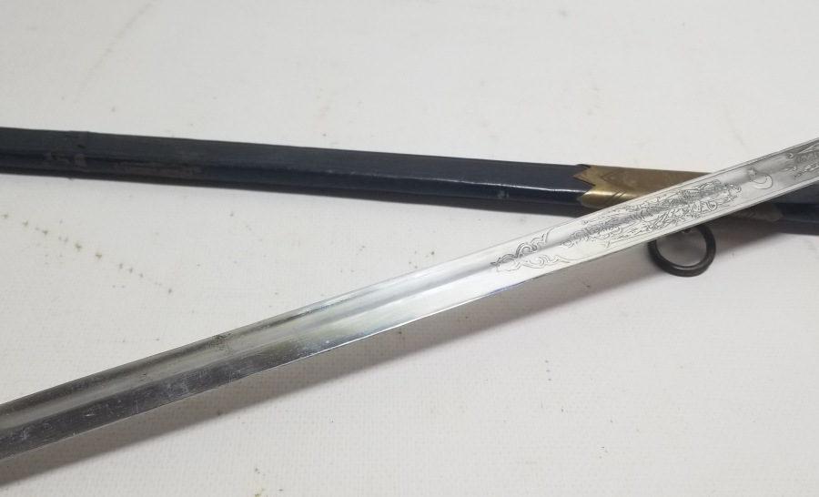 KEMİK SAPLI OSMANLI SON DÖNEM DENİZCİ SUBAY KILICI