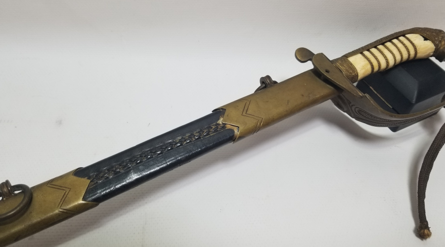 KEMİK SAPLI OSMANLI SON DÖNEM DENİZCİ SUBAY KILICI