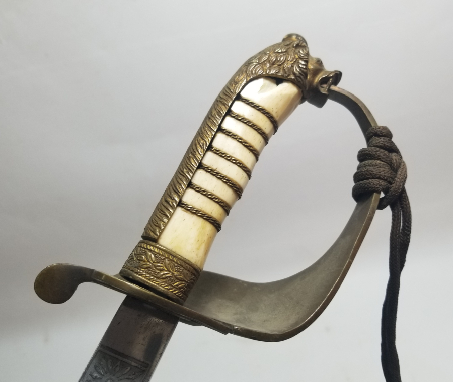 KEMİK SAPLI OSMANLI SON DÖNEM DENİZCİ SUBAY KILICI