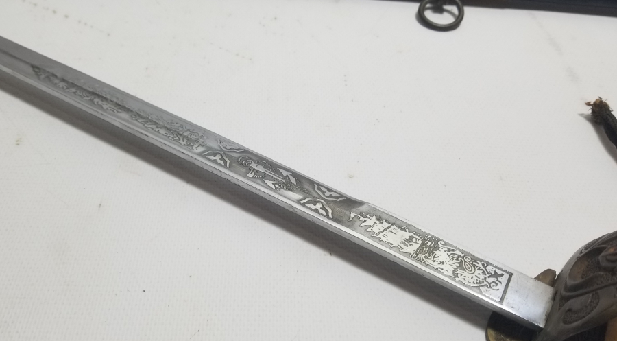 KEMİK SAPLI OSMANLI SON DÖNEM DENİZCİ SUBAY KILICI