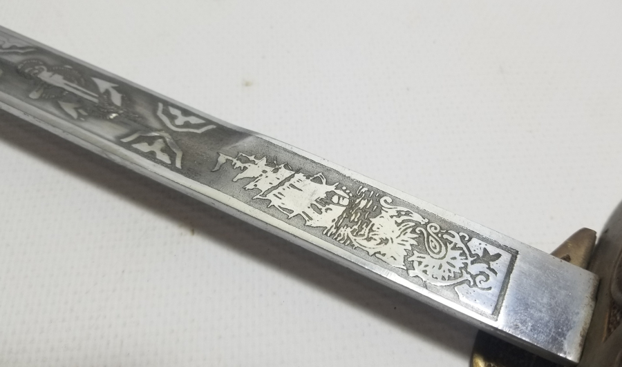 KEMİK SAPLI OSMANLI SON DÖNEM DENİZCİ SUBAY KILICI