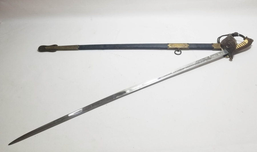 KEMİK SAPLI OSMANLI SON DÖNEM DENİZCİ SUBAY KILICI