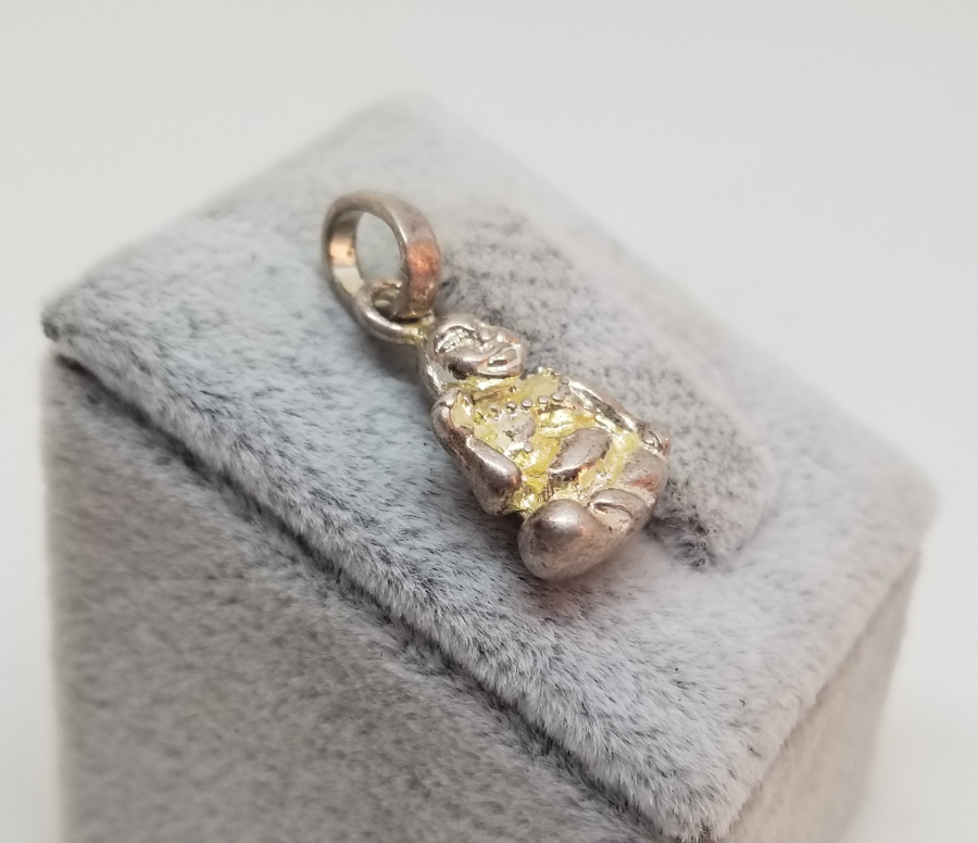 KABARTMA İŞÇİLİKLİ GÜMÜŞ BUDA KOLYE UCU