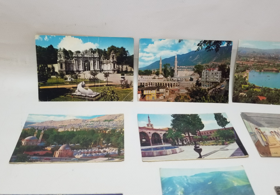 RENKLİ ŞEHİR KARTPOSTALLARI LOTU