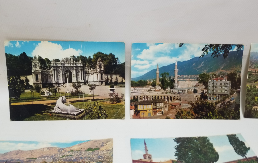 RENKLİ ŞEHİR KARTPOSTALLARI LOTU