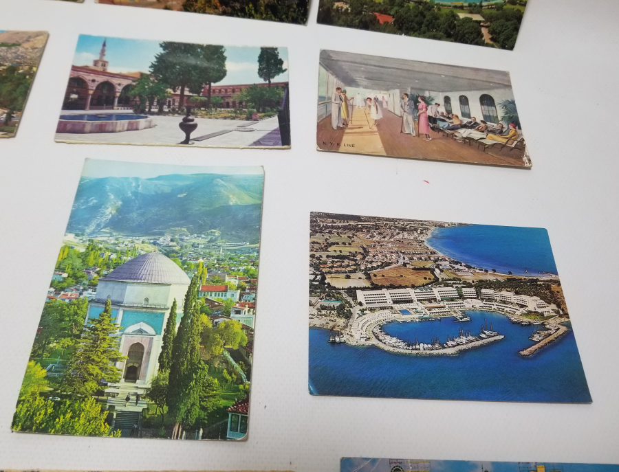 RENKLİ ŞEHİR KARTPOSTALLARI LOTU