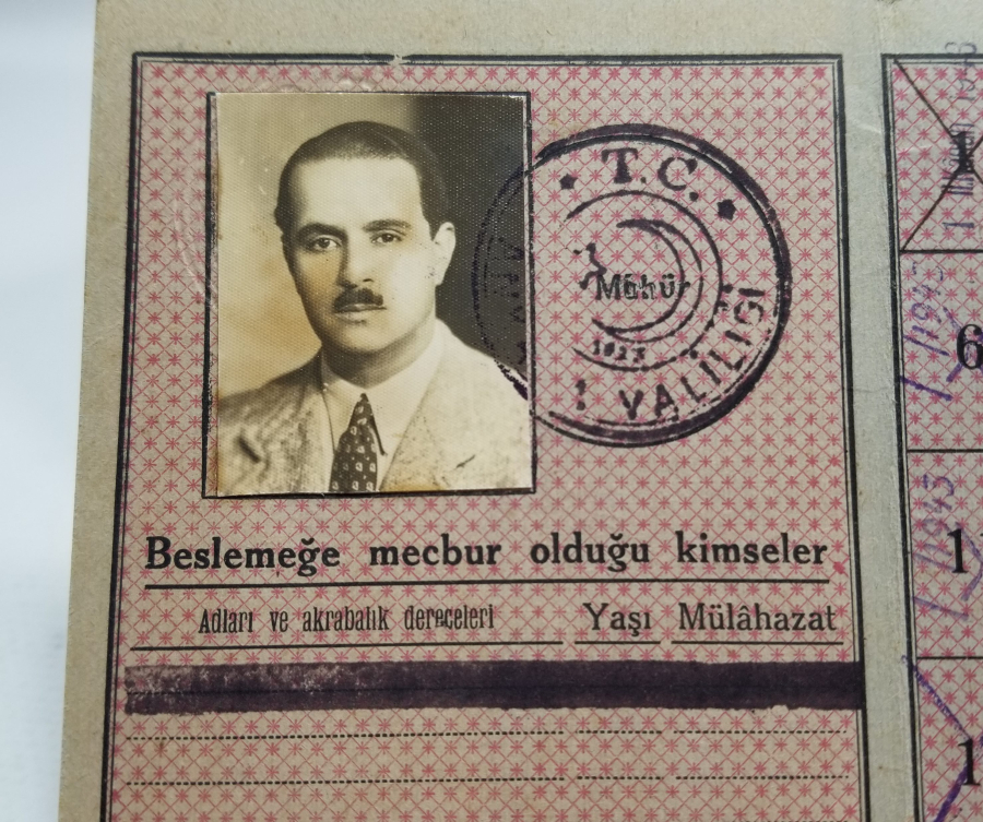 2. DÜNYA SAVAŞI DÖNEMİ NADİR EKMEK KARNESİ