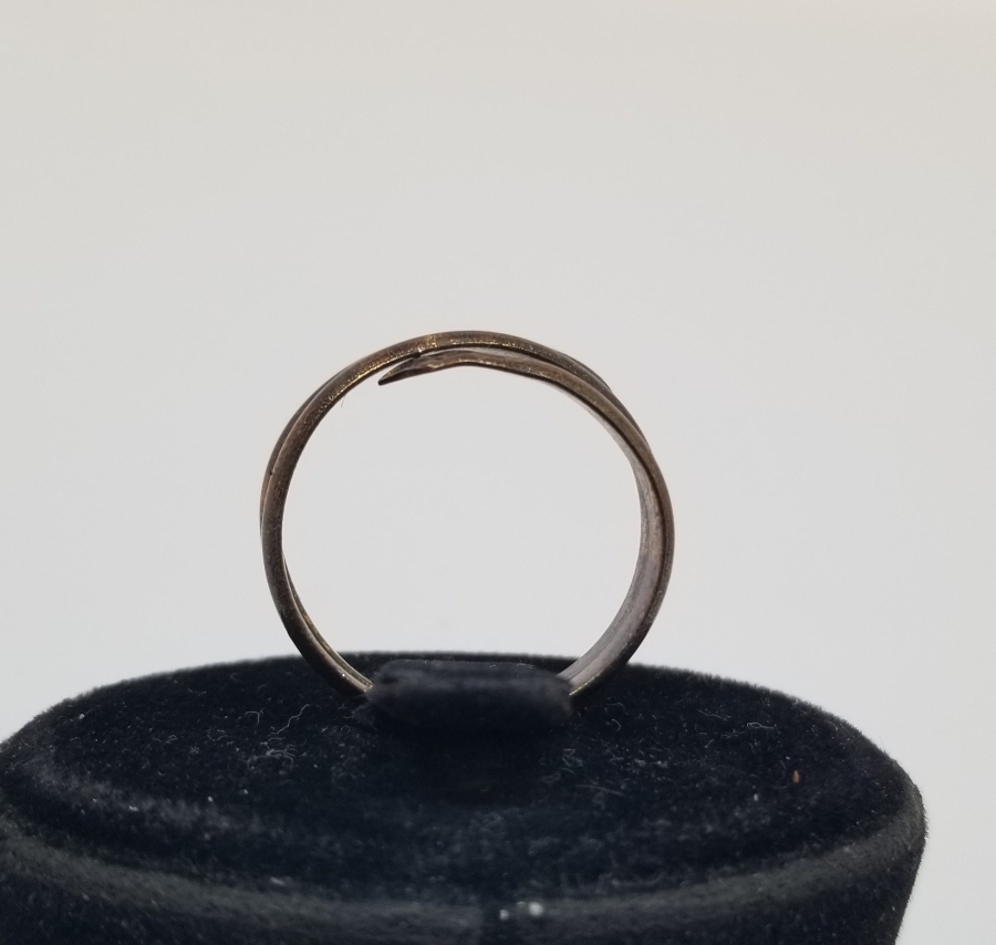 KABARTMA İŞÇİLİKLİ YILAN FORMLU OSMANLI DÖNEMİ RUM İŞİ YÜZÜK