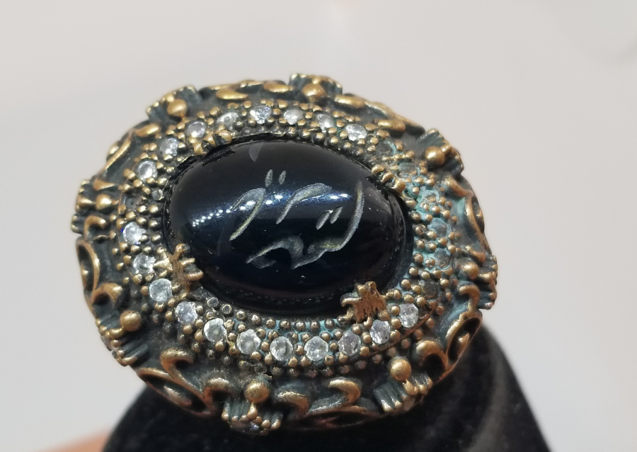 ÜZERİ DUALI BÜYÜK BOY ÖZEL YAPIM HÜRREM YÜZÜĞÜ