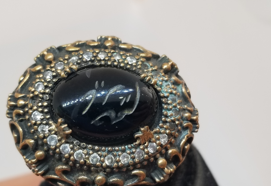 ÜZERİ DUALI BÜYÜK BOY ÖZEL YAPIM HÜRREM YÜZÜĞÜ