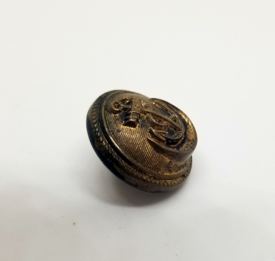 ARKASI OSMANLICA YAZILI DENİZCİ SUBAY DÜĞMESİ