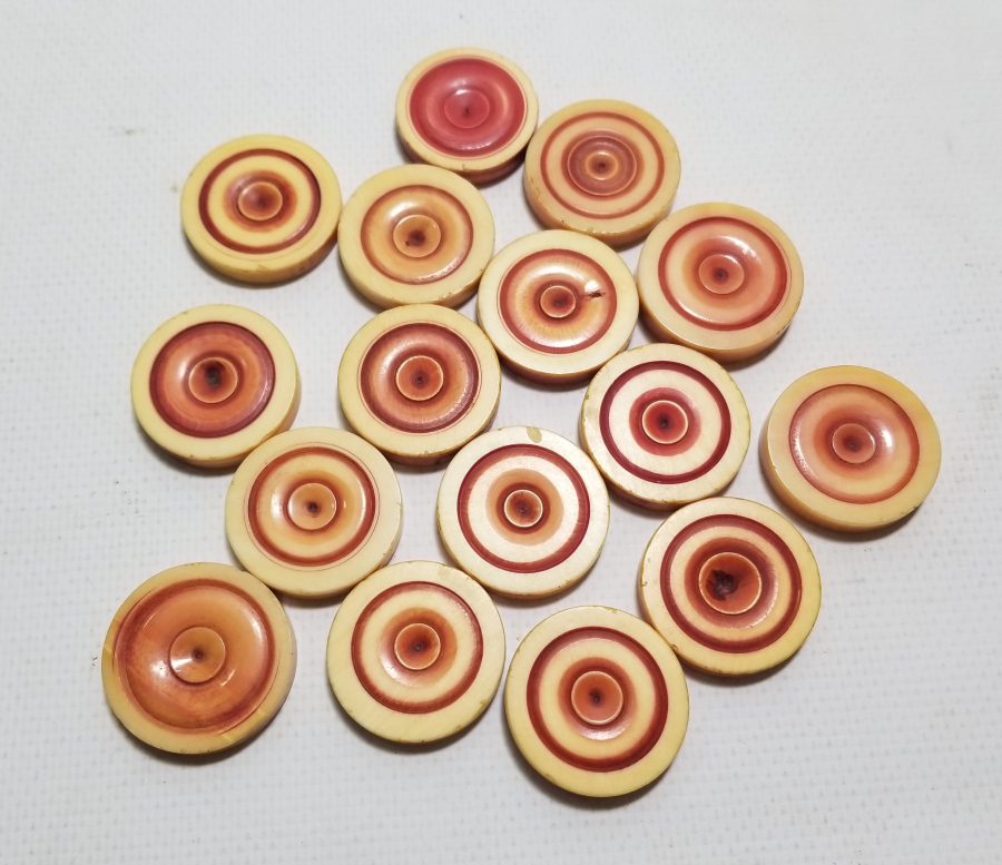 OSMANLI DÖNEMİ FİLDİŞİ TAVLA PULLARI