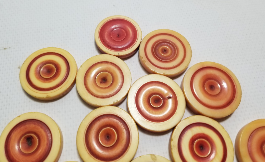 OSMANLI DÖNEMİ FİLDİŞİ TAVLA PULLARI