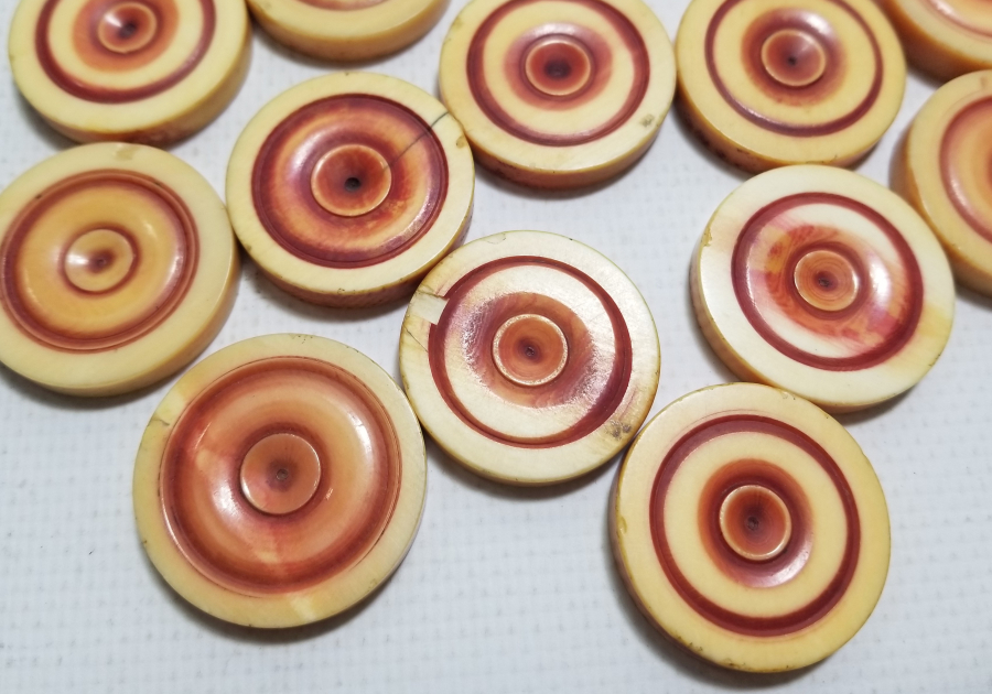 OSMANLI DÖNEMİ FİLDİŞİ TAVLA PULLARI