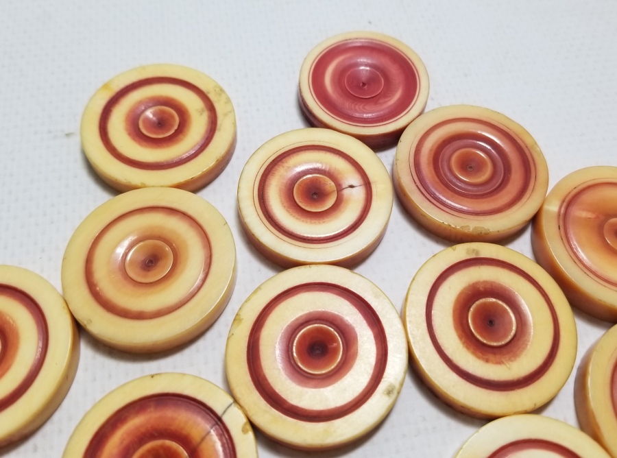 OSMANLI DÖNEMİ FİLDİŞİ TAVLA PULLARI