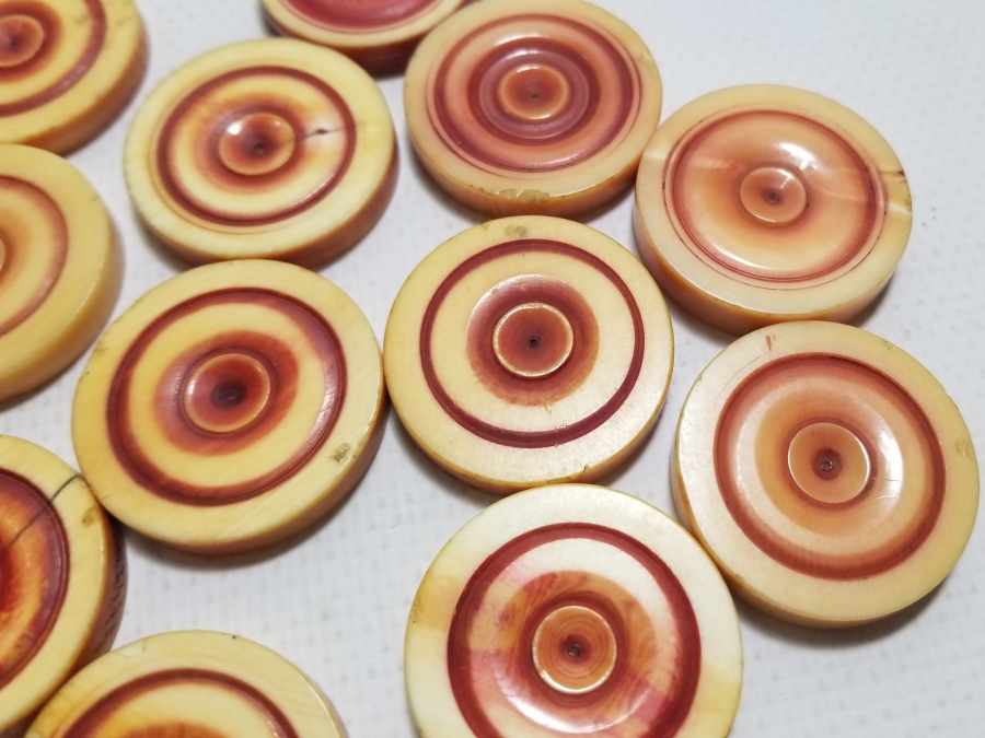 OSMANLI DÖNEMİ FİLDİŞİ TAVLA PULLARI