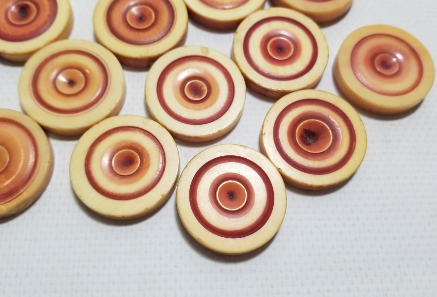 OSMANLI DÖNEMİ FİLDİŞİ TAVLA PULLARI