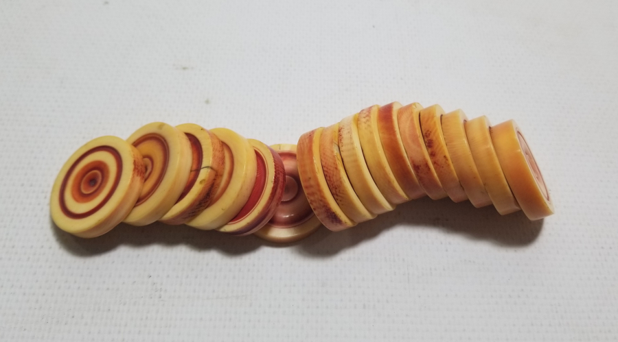 OSMANLI DÖNEMİ FİLDİŞİ TAVLA PULLARI