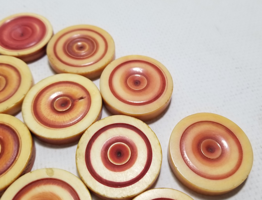 OSMANLI DÖNEMİ FİLDİŞİ TAVLA PULLARI