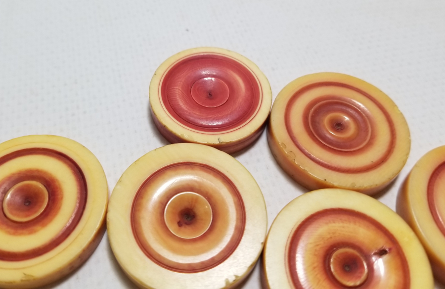 OSMANLI DÖNEMİ FİLDİŞİ TAVLA PULLARI