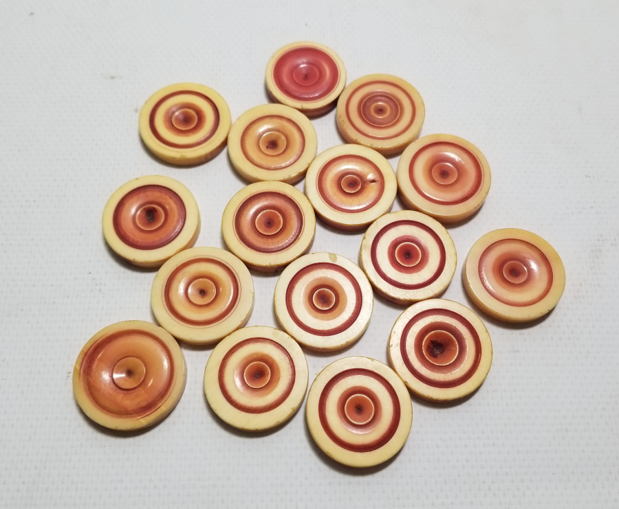 OSMANLI DÖNEMİ FİLDİŞİ TAVLA PULLARI