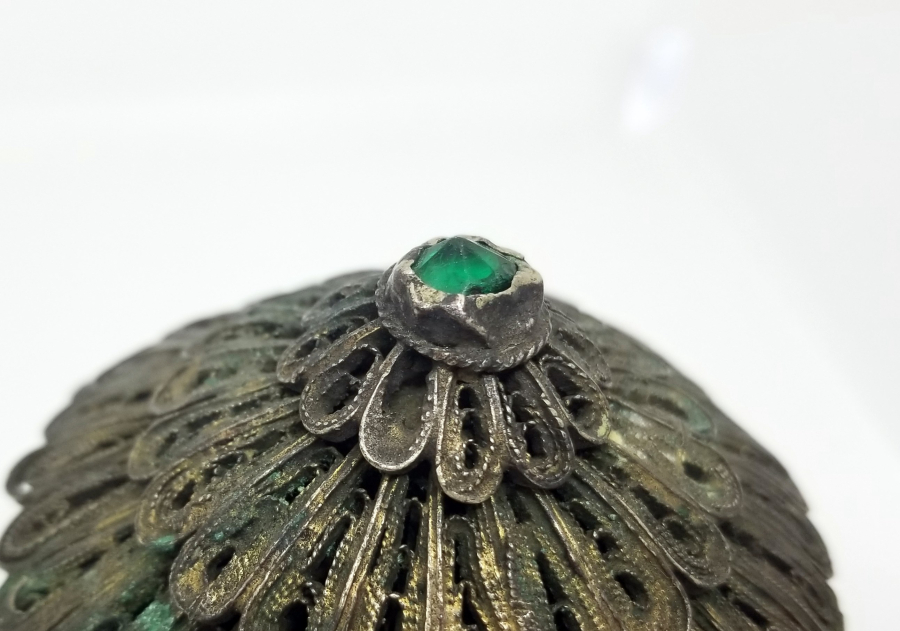 TELKARİ İŞÇİLİKLİ OSMANLI DÖNEMİ NADİR FORMDA TEPELİK