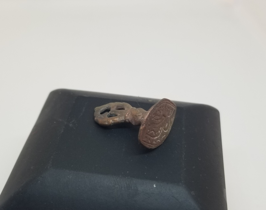 OSMANLI DÖNEMİ NADİR TİPTE BRONZ ŞAHIS MÜHRÜ