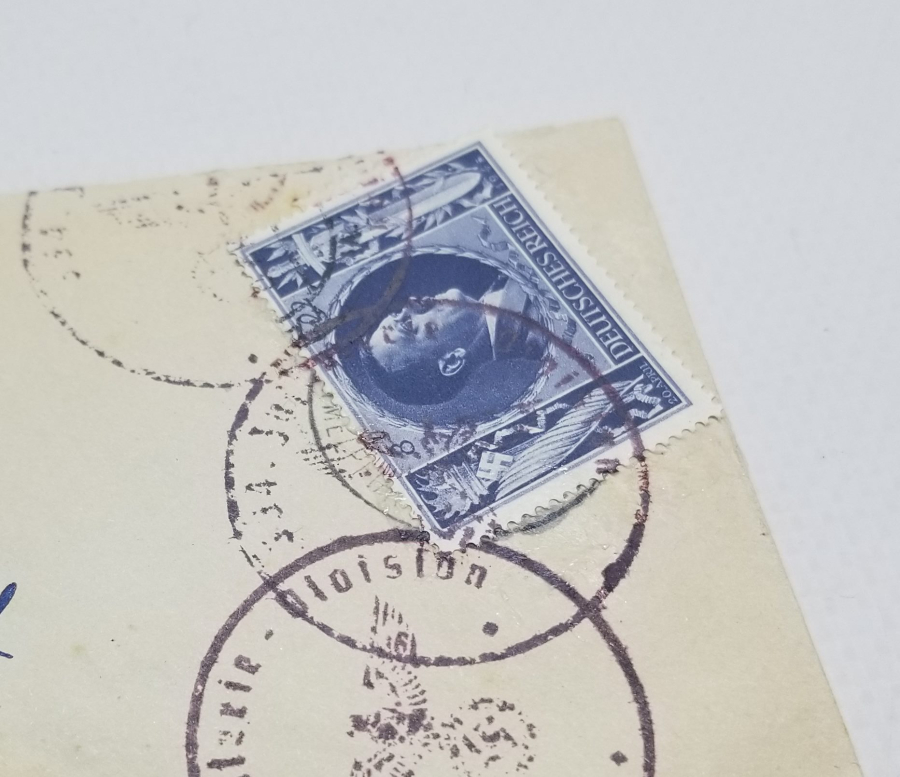 ÜZERİ NAZİ DAMGALI VE HİTLER PULLU 2. DÜNYA SAVAŞI ANTİKA MEKTUP ZARFI