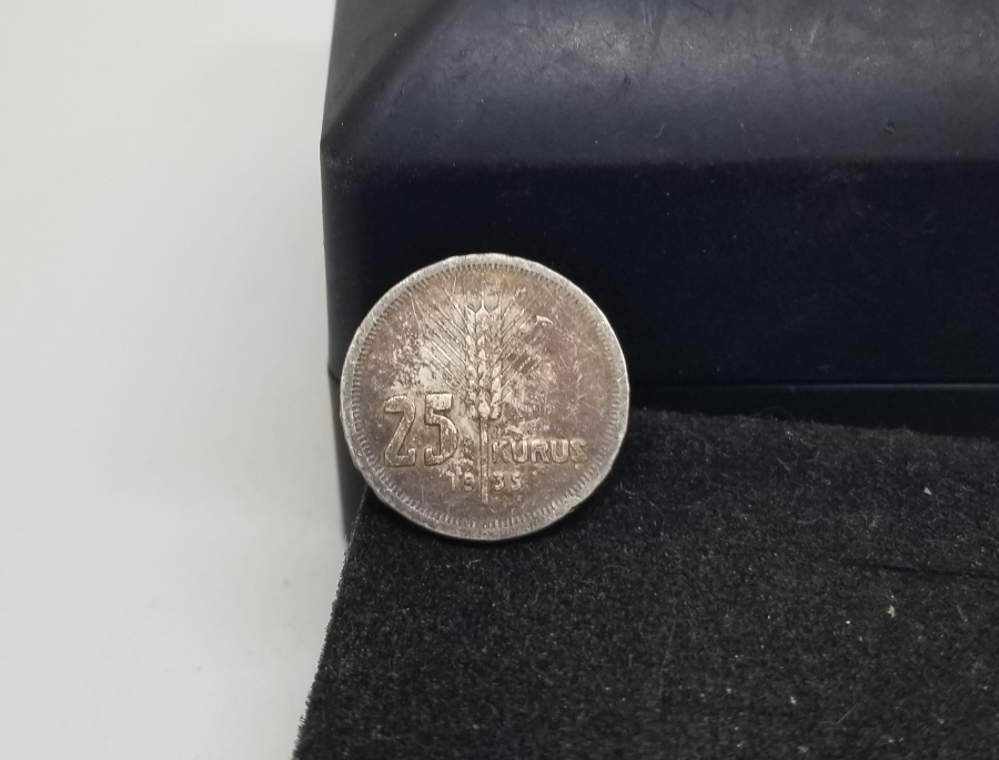 1935 YILI GÜMÜŞ 25 KURUŞ