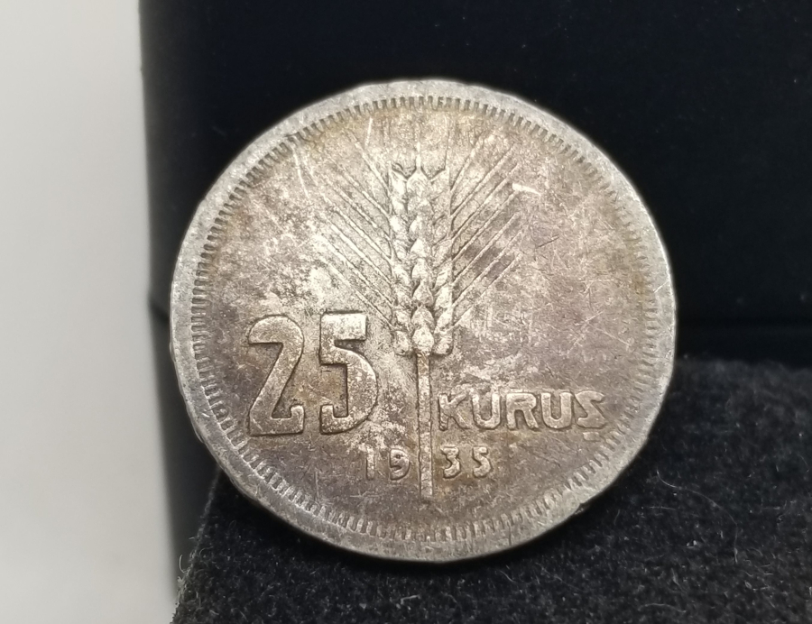 1935 YILI GÜMÜŞ 25 KURUŞ