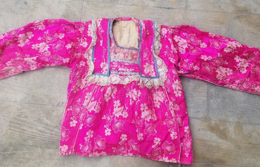 OSMANLI DÖNEMİ HEREKE DOKUMASI İPEK KIYAFET