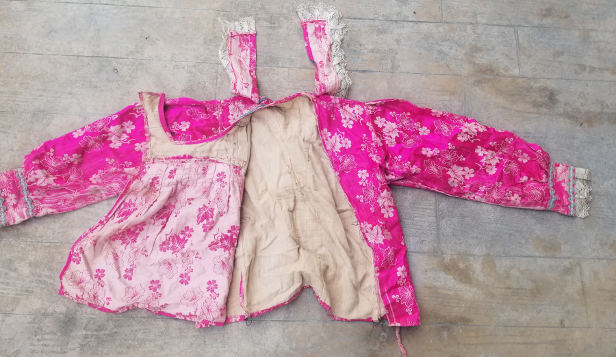 OSMANLI DÖNEMİ HEREKE DOKUMASI İPEK KIYAFET