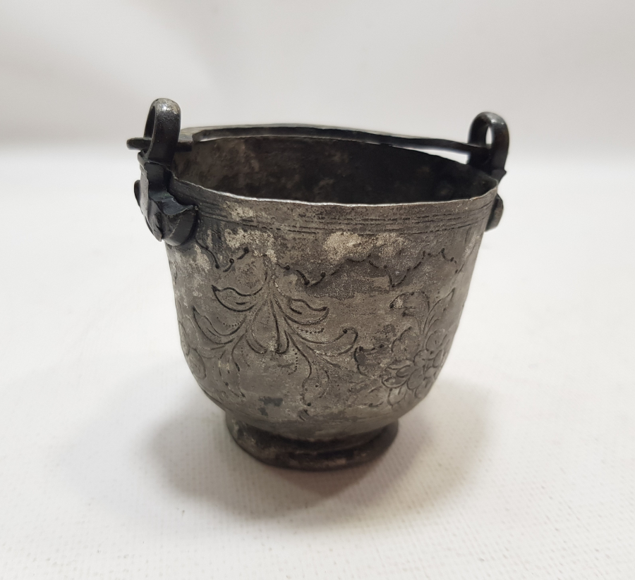 OSMANLI DÖNEMİ NADİR FORMDA YILAN BAŞI TUTMAÇLI TOMBAK SAKIZLIK