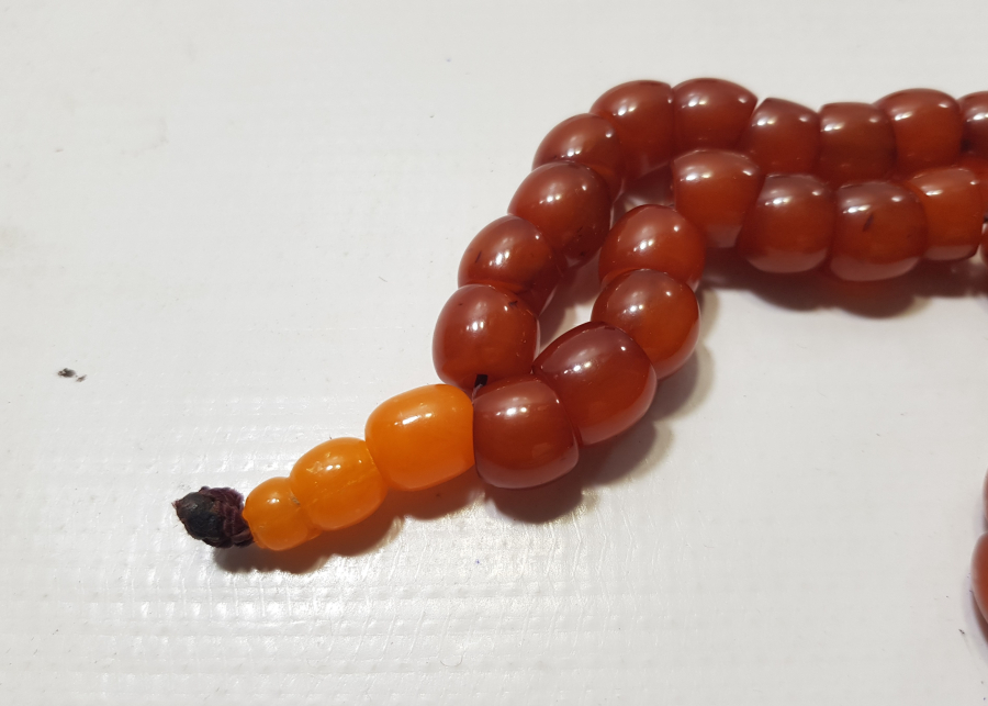 OSMANLI DÖNENİ SIKMA KEHRİBAR TESPİH