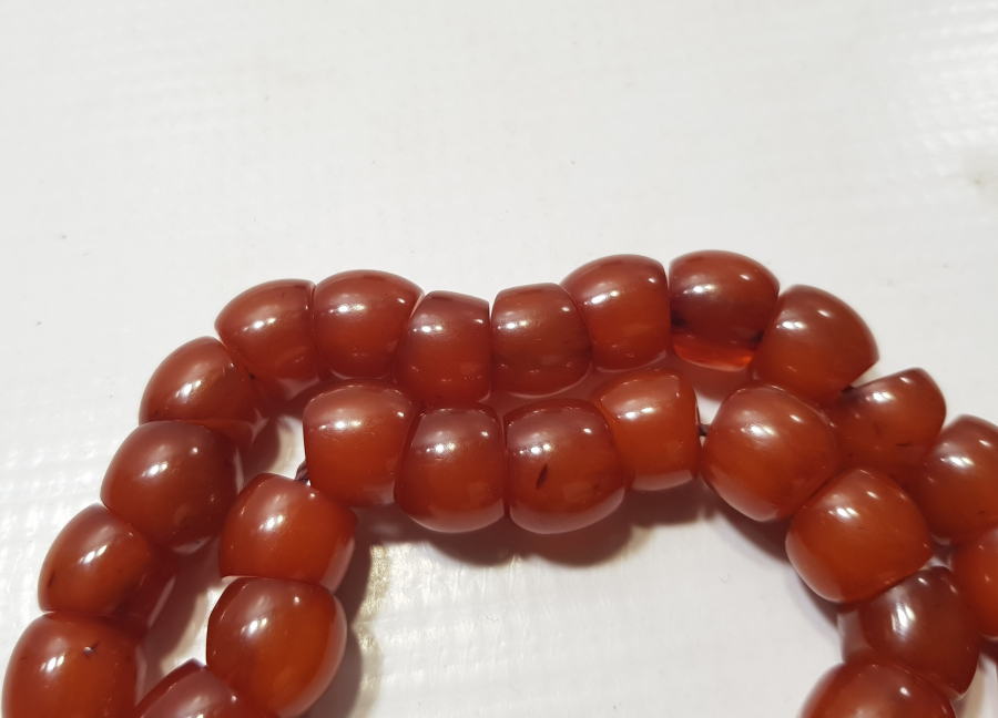 OSMANLI DÖNENİ SIKMA KEHRİBAR TESPİH