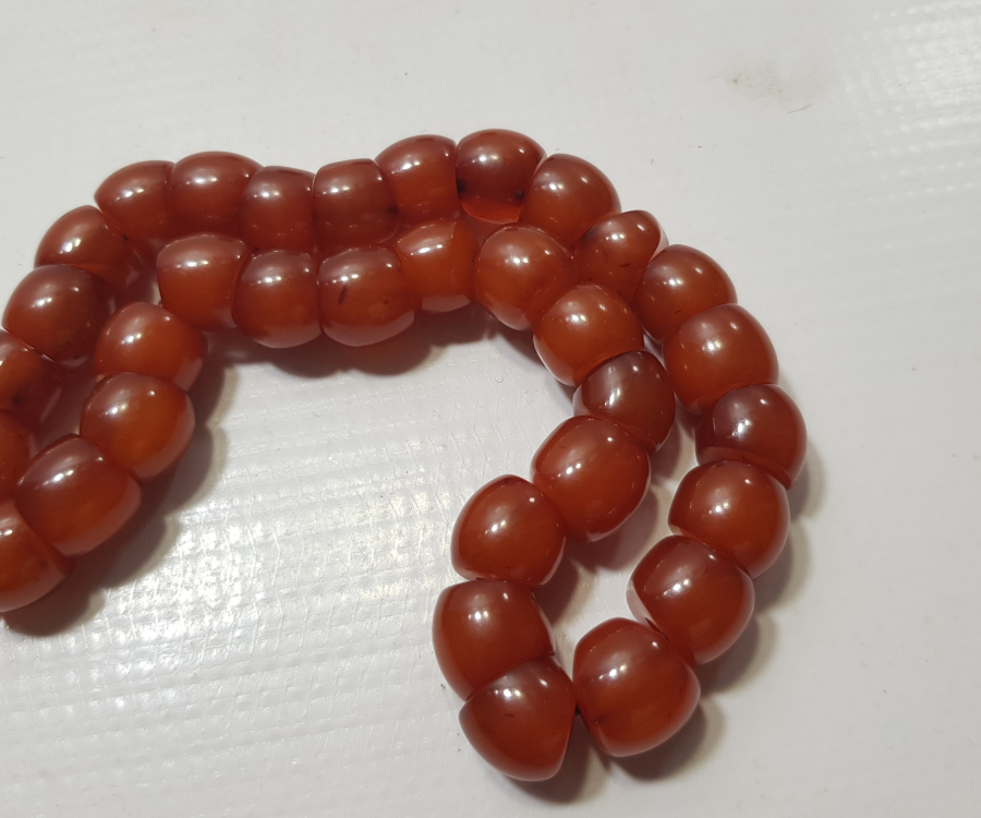 OSMANLI DÖNENİ SIKMA KEHRİBAR TESPİH