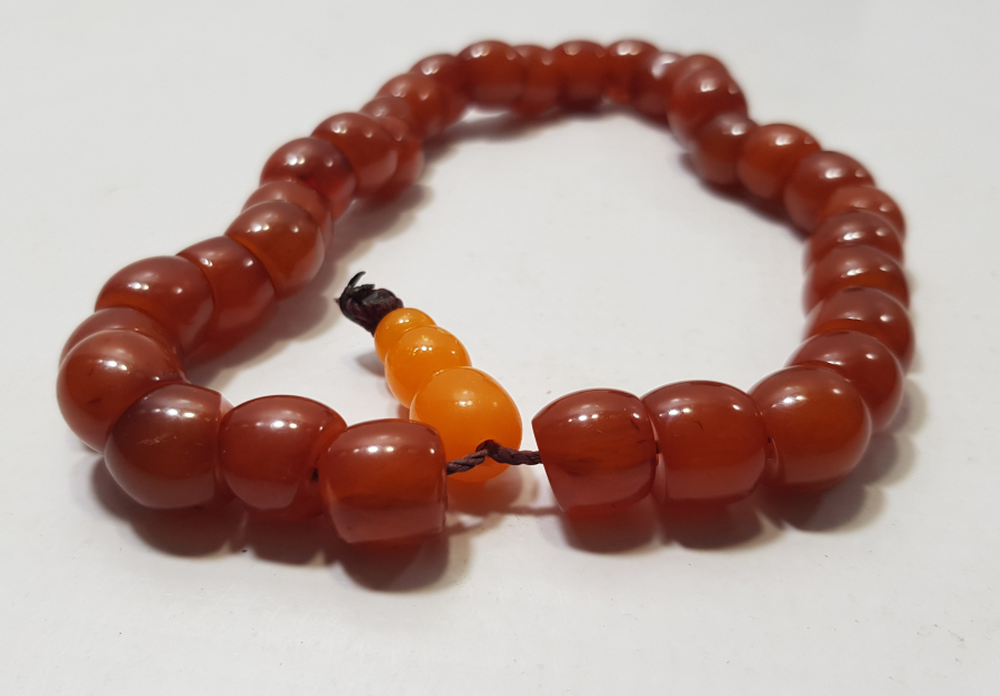 OSMANLI DÖNENİ SIKMA KEHRİBAR TESPİH