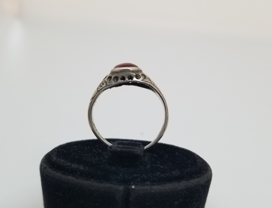 KALEM İŞÇİLİKLİ ANTİKA GÜMÜŞ HAC HATIRASI YÜZÜK