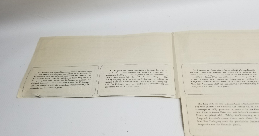 1920LERDEN ALMAN HİSSE SENEDİ