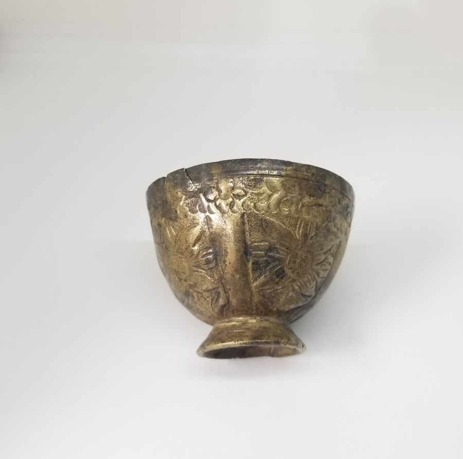 ÜZERİ KABARTMA İŞÇİLİKLİ OSMANLI DÖNEMİ TOMBAK FİNCAN ZARFI