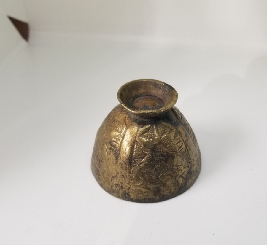 ÜZERİ KABARTMA İŞÇİLİKLİ OSMANLI DÖNEMİ TOMBAK FİNCAN ZARFI