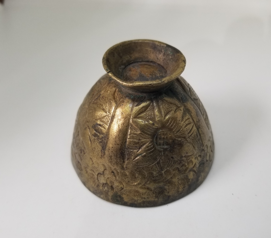 ÜZERİ KABARTMA İŞÇİLİKLİ OSMANLI DÖNEMİ TOMBAK FİNCAN ZARFI