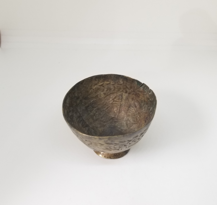 ÜZERİ KABARTMA İŞÇİLİKLİ OSMANLI DÖNEMİ TOMBAK FİNCAN ZARFI