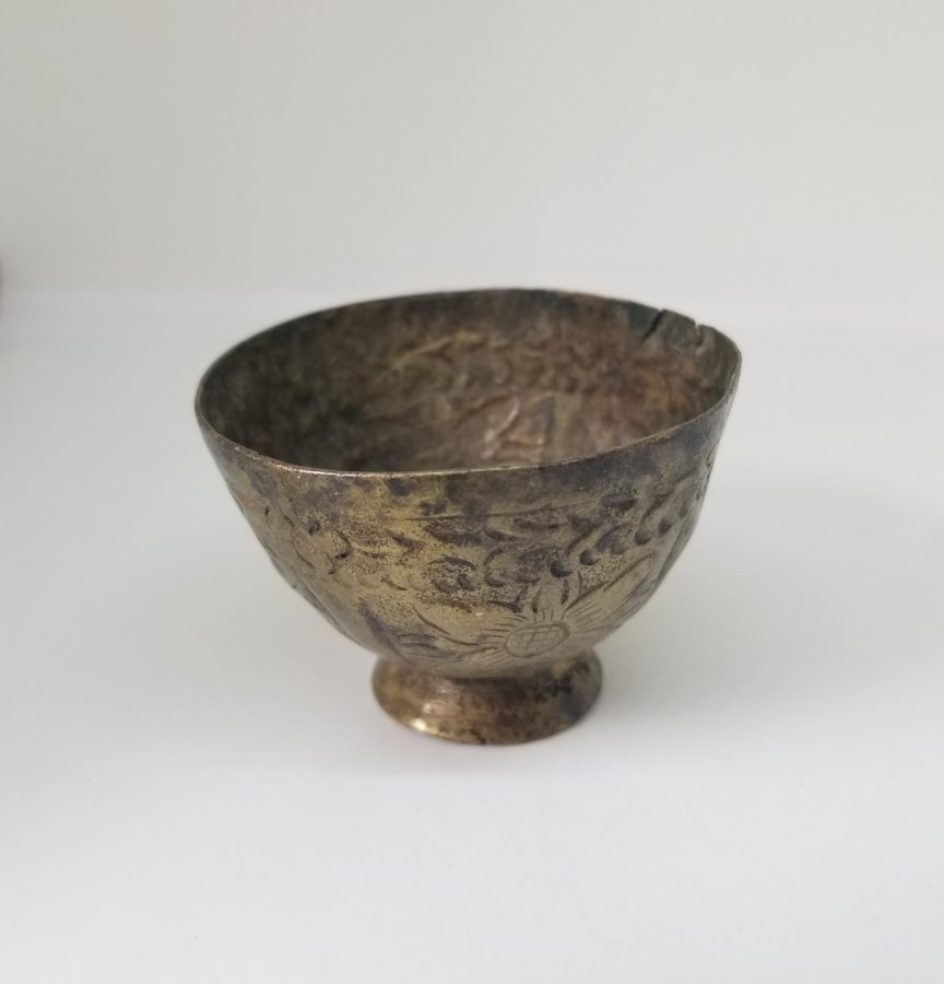 ÜZERİ KABARTMA İŞÇİLİKLİ OSMANLI DÖNEMİ TOMBAK FİNCAN ZARFI